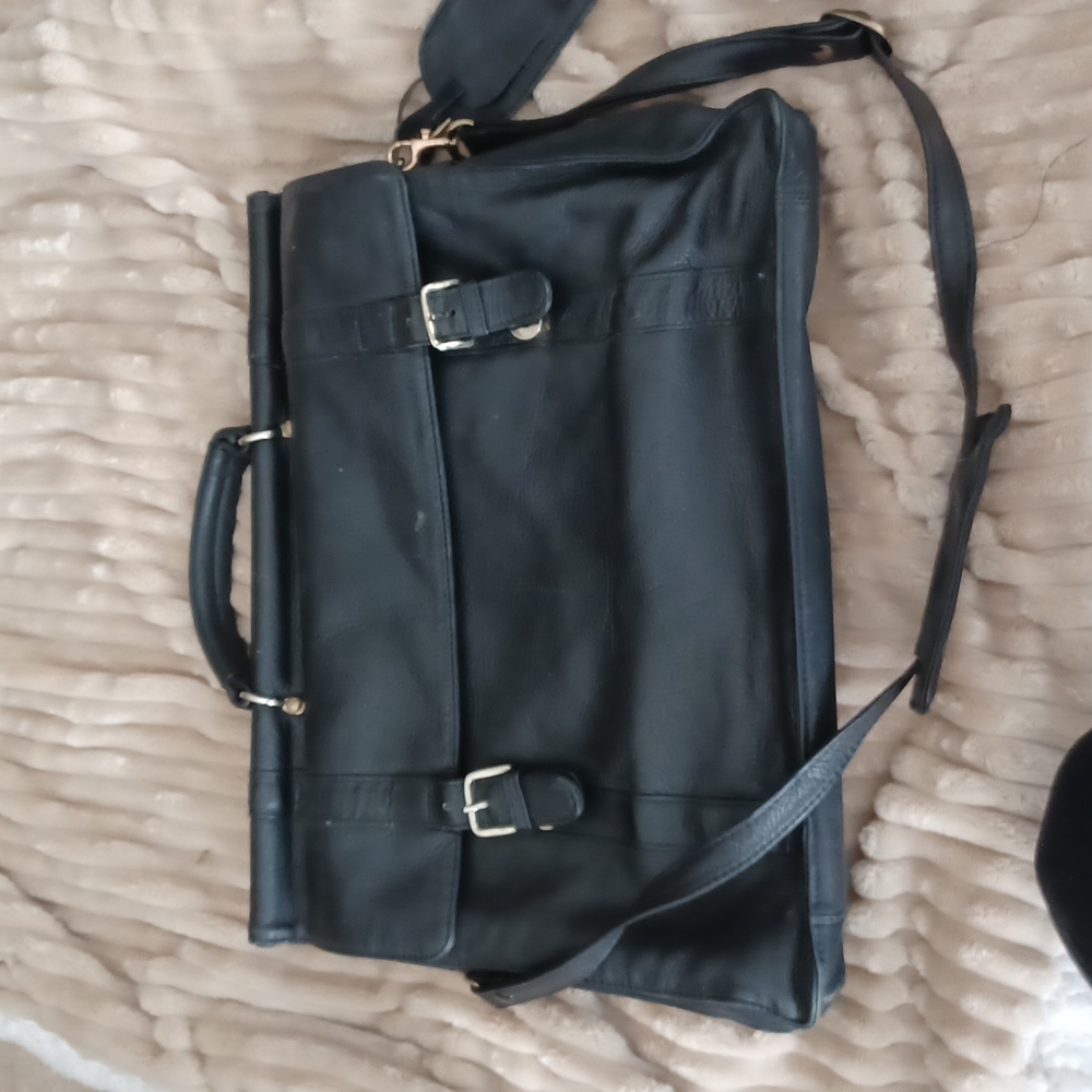 Leather brief case